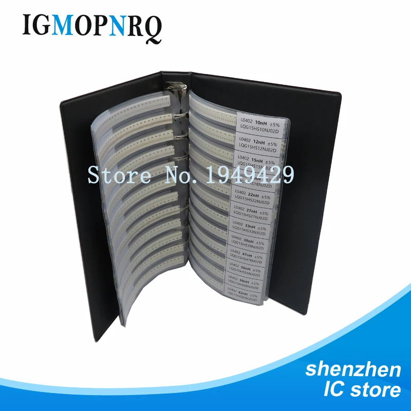 1 book 0201 0402 0603 0805 SMD chip capacitor combination kit 0.5 ~ 10 uf pF sample all sales | Электронные компоненты и