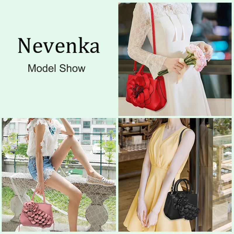 Nevenka цветочные сумки женские сумки-тоуты из искусственной кожи сумка на плечо Большая вместительная сумка через плечо для девушек кошелек и сумочка