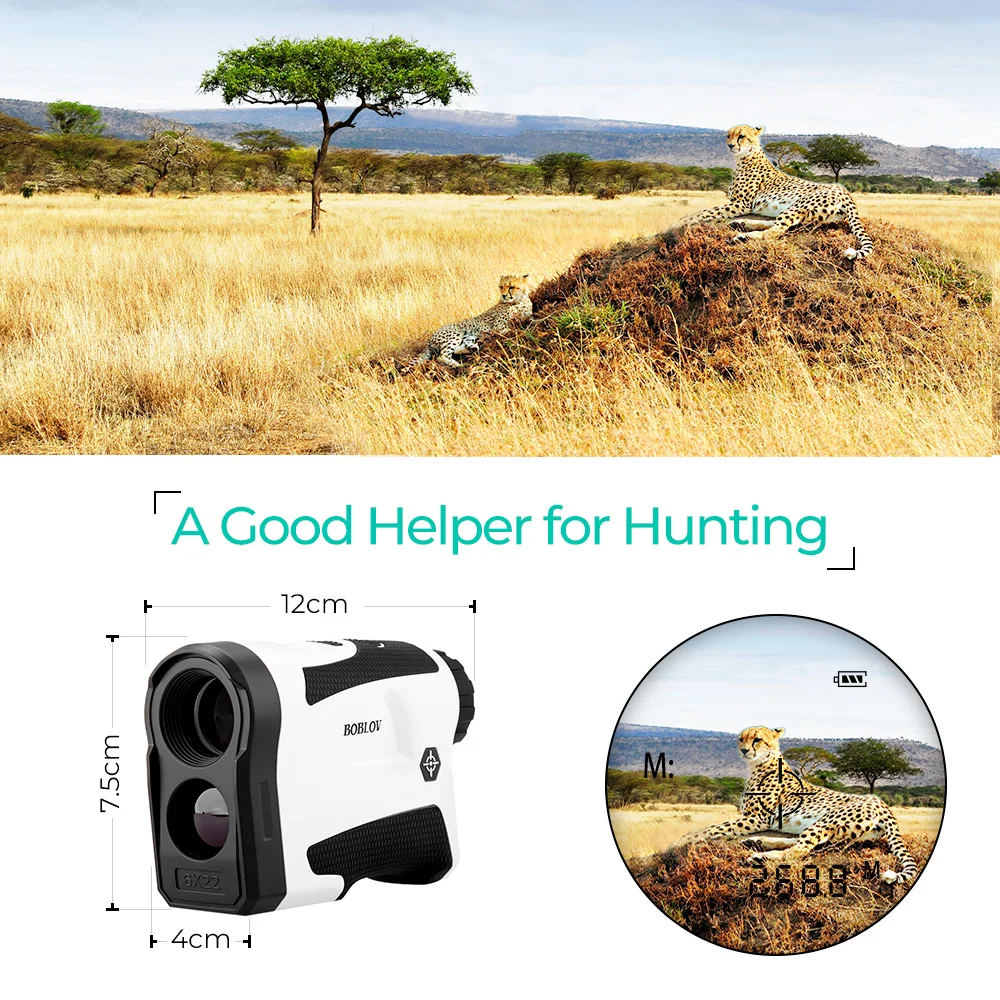 LF600G Laser Distance Meter Telescope Golfing Rangefinder Binocular 6X Magnification Handheld Monocular Hunting Range | Спорт и
