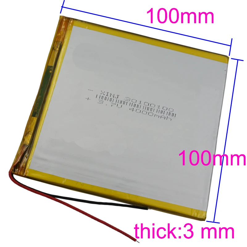 XINJ 3,7 V 4000mAh литиевая полимерная аккумуляторная батарея Li ion li-po 30100100 для gps телефона электронной книги PAD MID портативный DVD планшетный ПК