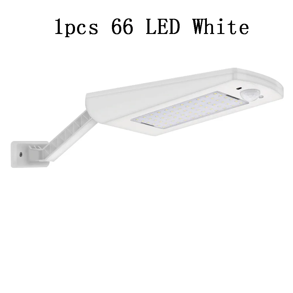 4pcs Solar Lamp 3 Modes Outdoor Waterproof 66 LED Solar Wall Light Adjustable Remote Control For Garden Yard Pathway Lamps