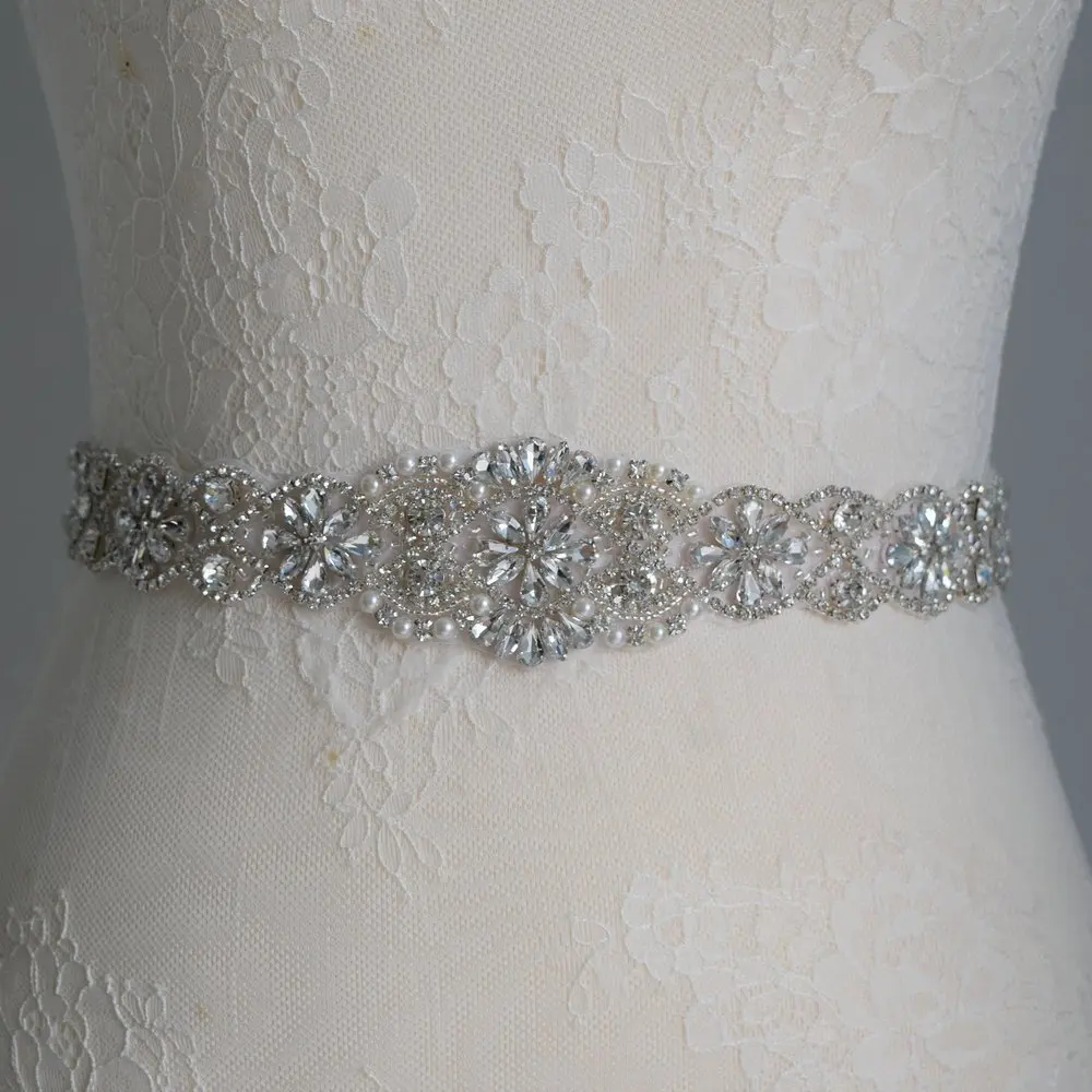 (5 шт.) оптовая продажа Горячая фиксация железа пришить Кристалл Серебряный