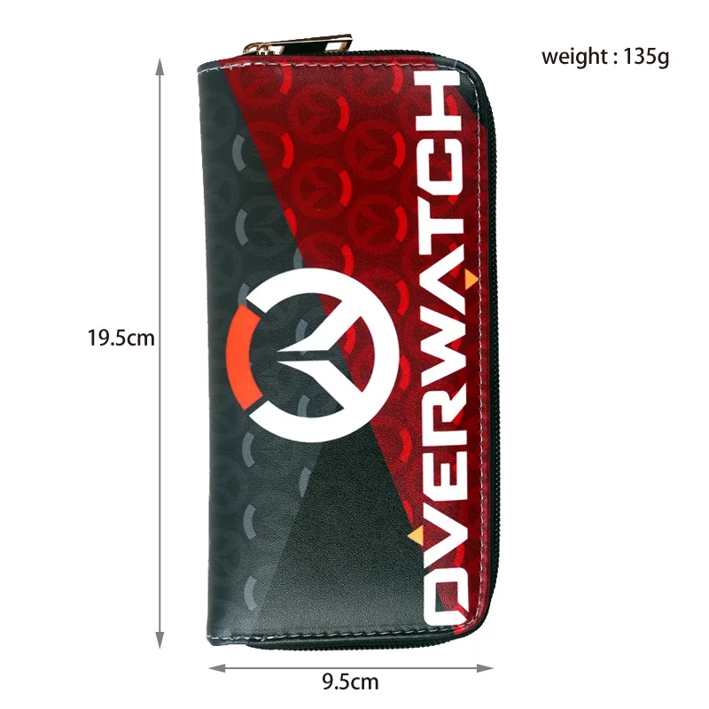 Overwatch Длинный кошелек для мужчин с принтом &quotмультгерои&quot