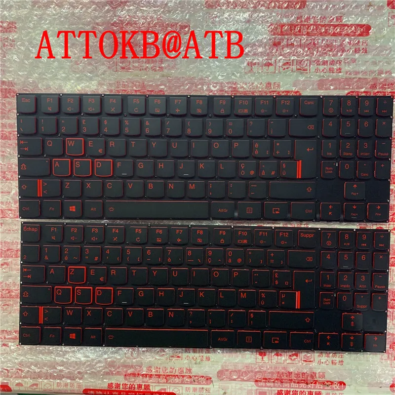 Для lenovo Легион Y520 Y520-15IKB Y720 Y720-15IKB R720 R720-15IKB ноутбука это/FR Клавиатура с подсветкой