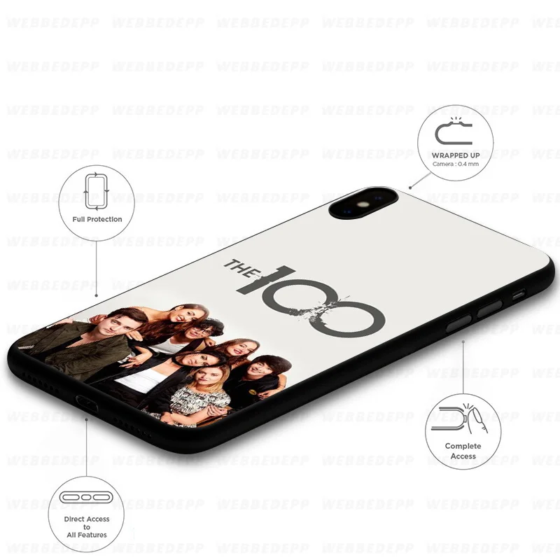 WEBBEDEPP The 100 Tv Shows Soft Silicone Case for iPhone 11 Pro Xr Xs Max X or 10 8 7 6 6S Plus 5 5S SE |