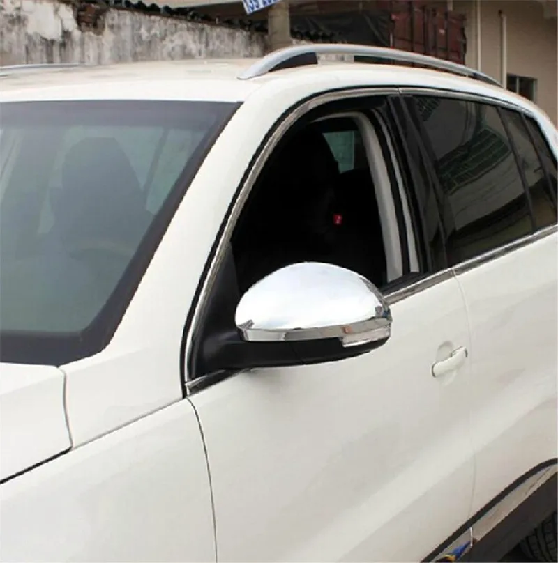 2 шт./комплект накладки на боковые зеркала заднего вида для Volkswagen TIGUAN 2010 2011 2012 2013