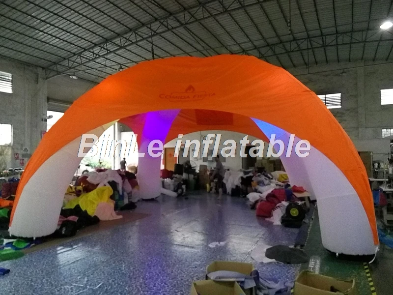 Cheap super quality 6x3m inflatable tent with led event party spider dome white air for sale | Игрушки и хобби