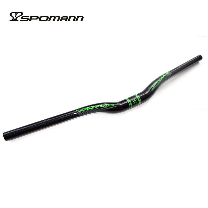 Полностью углеродный руль для велосипеда SPOMANN горного 31 8*600 720 мм 3 k блестящий