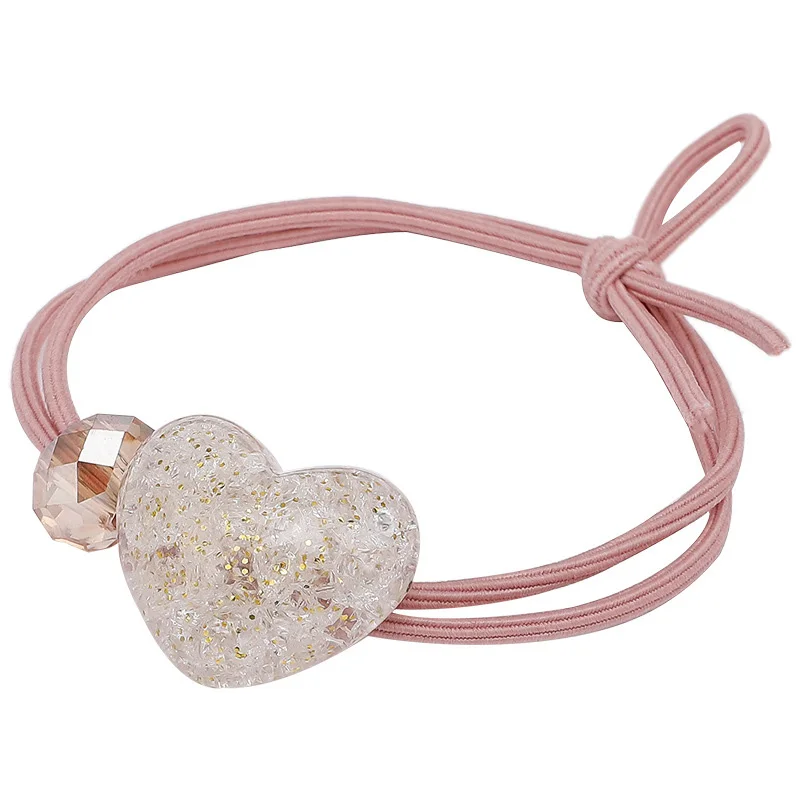 

ZMASEY Shiny Crystal Women Hair Accessories Headbands Ponytail Holder Girls Scrunchies Elastic Hair Bands Rubber Rope Headdress