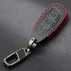 Чехол для автомобильного ключа из натуральной кожи, смарт-чехол для ключа с дистанционным управлением для Ford Fiesta Focus 3 4 MK3 MK4 Mondeo Ecosport Kuga Focus ST