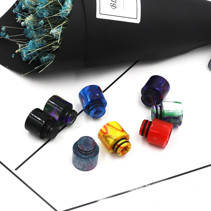 

Random color Resin Drip Tip for 510 thread Electronic Cigarette Accessories atomizer Replacement Drip Tip