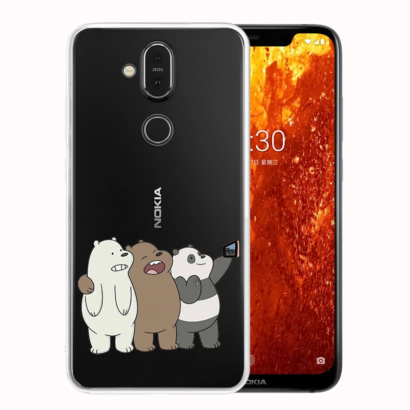 Мягкий силиконовый прозрачный ТПУ чехол для Nokia 7 2 6 X6 X7 8 1 Plus X5 9 PureView X71 прочный