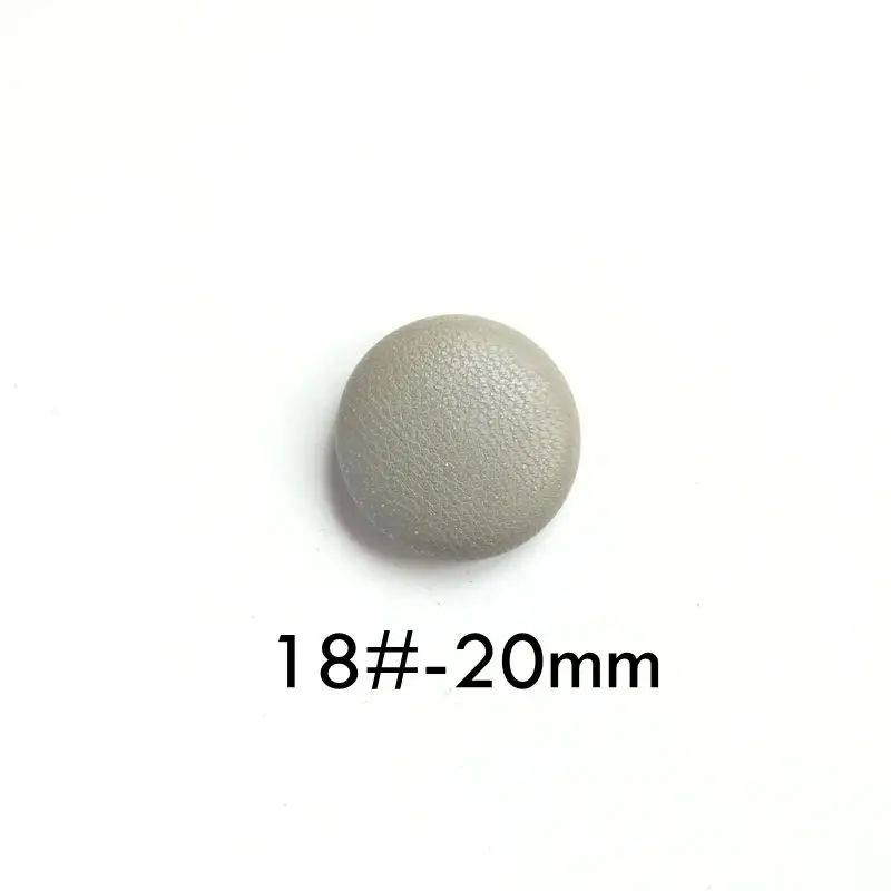 20mm-18 15 мм 20 искусственная кожа круглая ткань Пряжка DIY Кнопка ювелирные изделия материал домашний серьги фасоль аксессуары упаковка из 10 - Цвет: 20mm-18