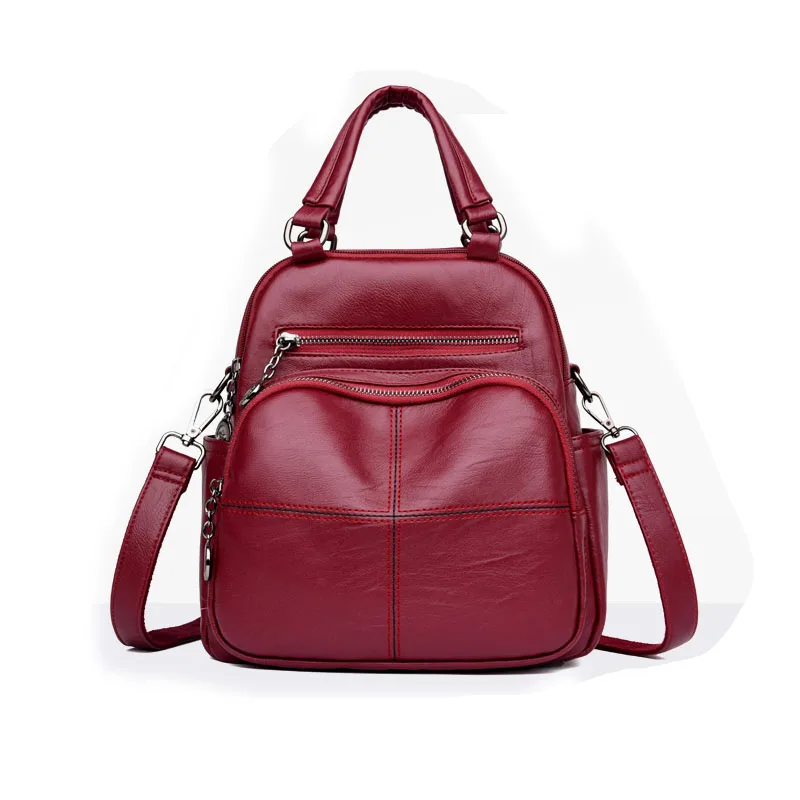 2019New Модные женские рюкзак кожаные Брендовые рюкзаки высокие качественный