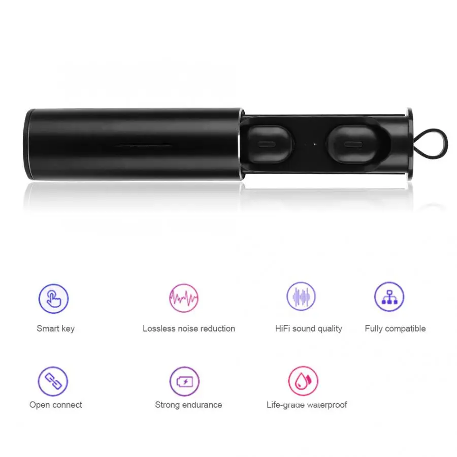 TWS стереонаушники Mini T1 с поддержкой Bluetooth 5 0 и защитой класса IPX7|Наушники
