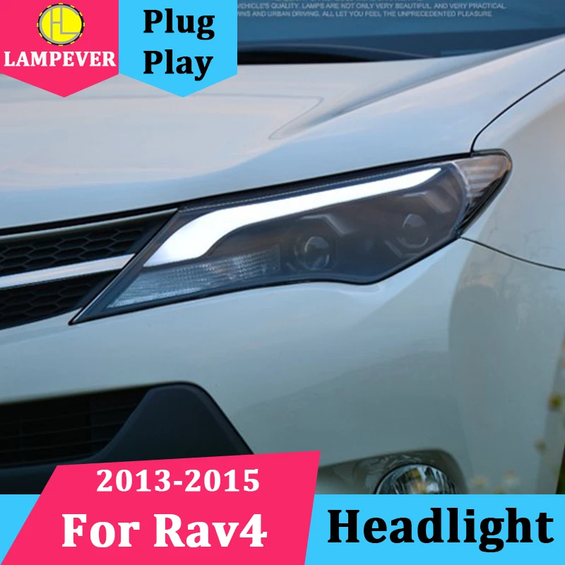 Lampever стайлинга автомобилей для 2013 новинка 2015 RAV4 светодиодный фары Toyota Previa RAV 4 фар
