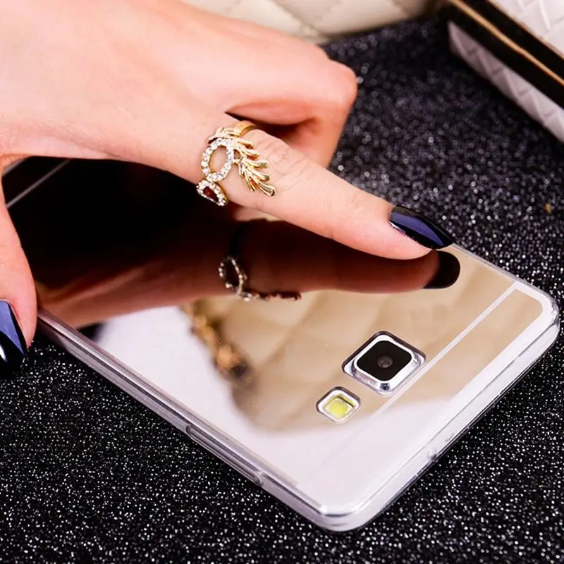 Зеркальный чехол КРЫШКА ДЛЯ samsung Galaxy J1 J2 J5 J7 A3 A5 A7 J510 G530 G531H Grand Prime мягкий из термопластика чехол s розовое золото