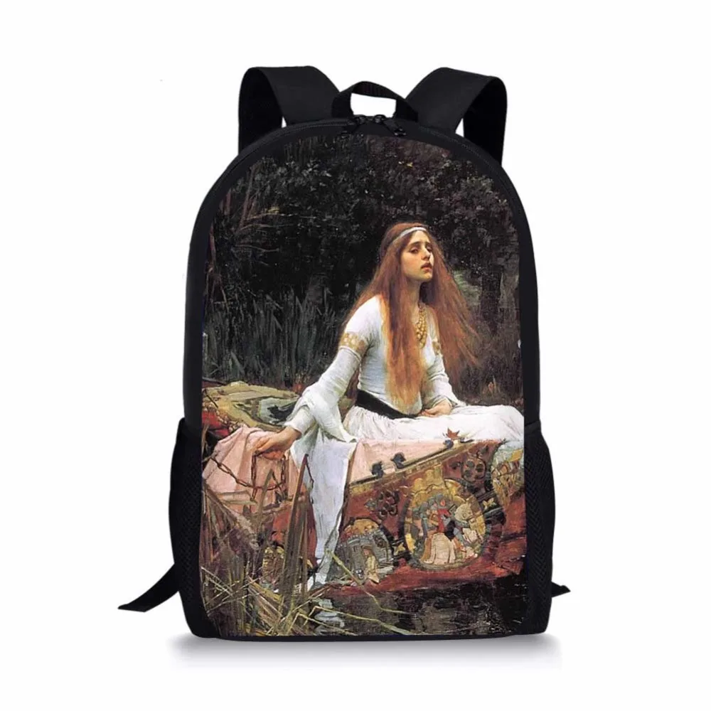 Детские школьные ранцы Monet Van Gogh известная картина маслом для подростков девочек
