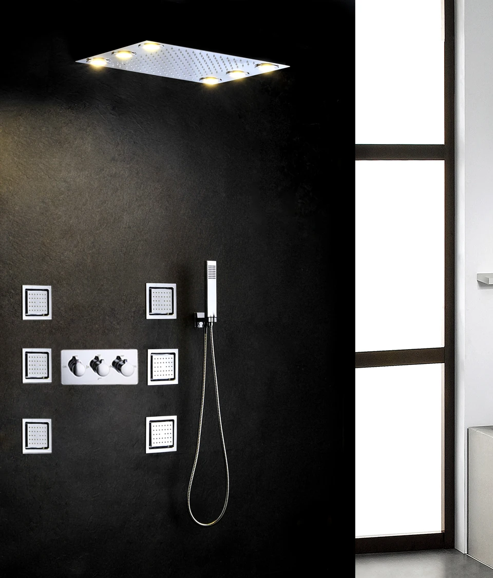 Набор смесителей для душа ванной комнаты простая установка 100 В ~ 240 переменного