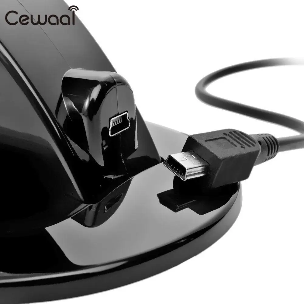 Leegoal двойной USB зарядное устройство док-станция Подставка для PS4 беспроводной
