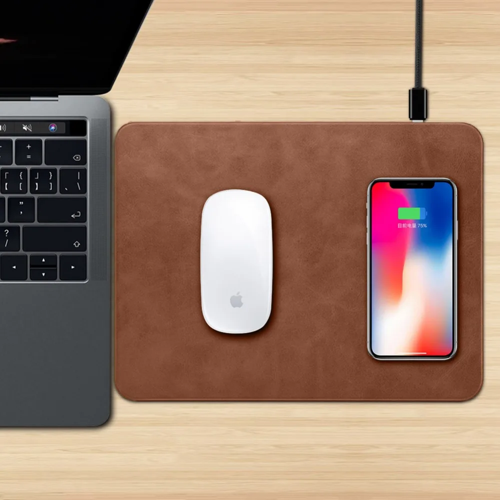 Новые продукты беспроводное зарядное устройство Qi коврик для мыши iPhone X 8 Plus Samsung S8