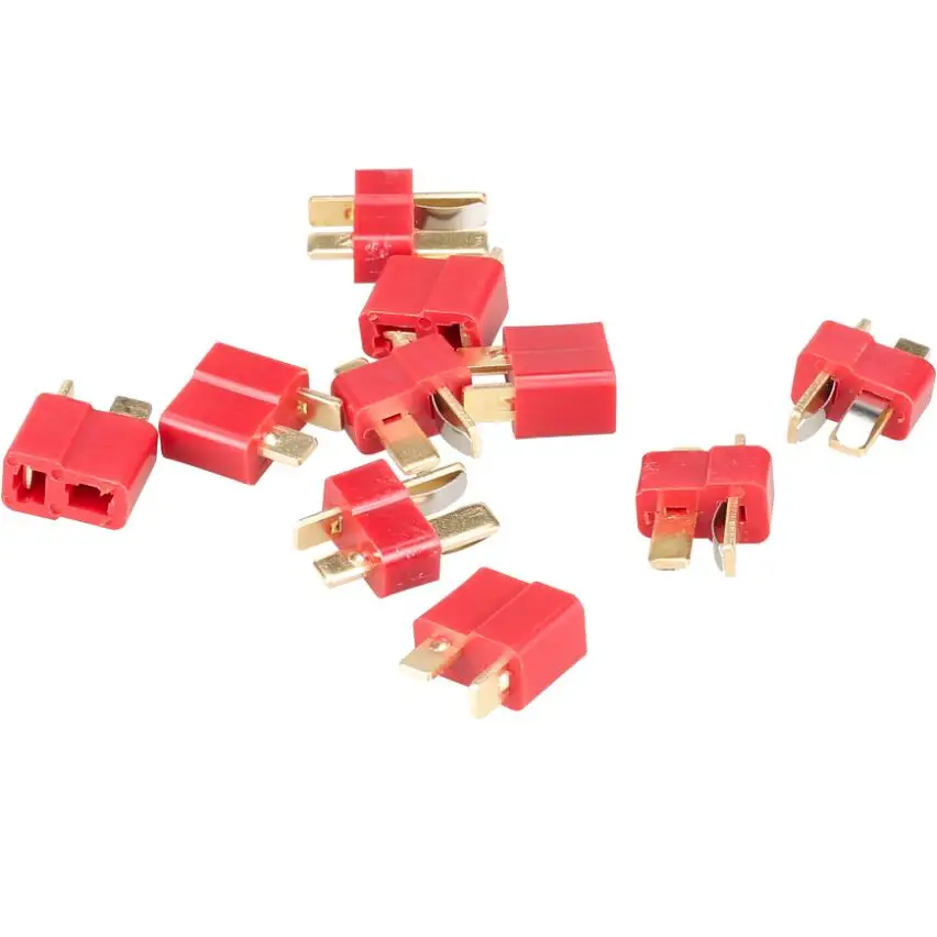 10 пара/лот новый дизайн нейлоновая Т вилка в стиле DEANS T CONNECTOR Золотая образная для