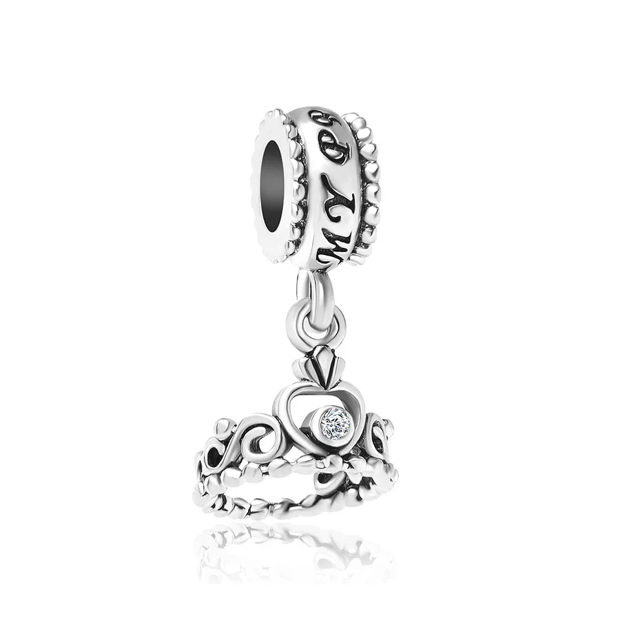 1 шт. Серебряная роза цветок жизни подвесные Бусины Fit Pandora оригинальный браслет