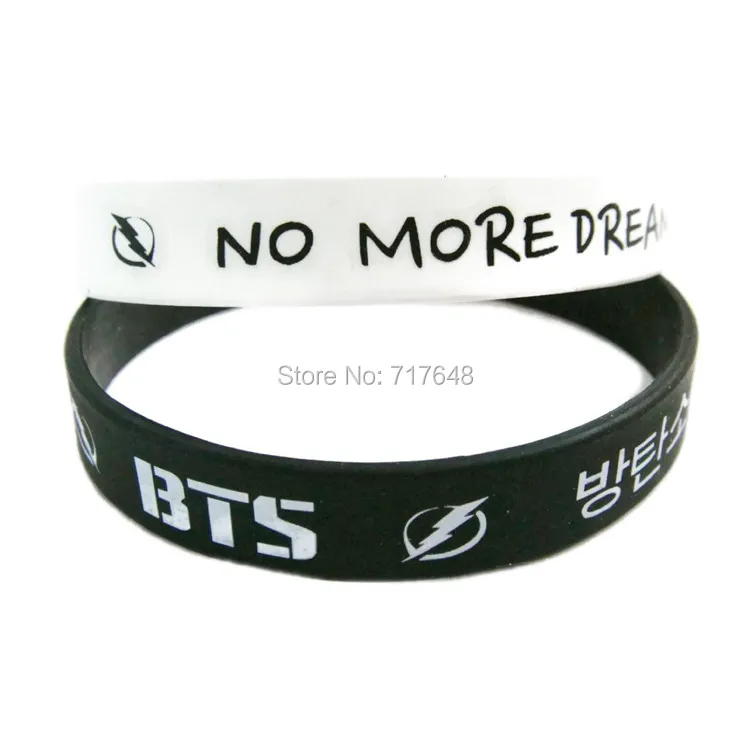 1 шт. браслет bangtan boys NO MORE DREAM силиконовые браслеты Бесплатная доставка|bts bracelet|bracelet