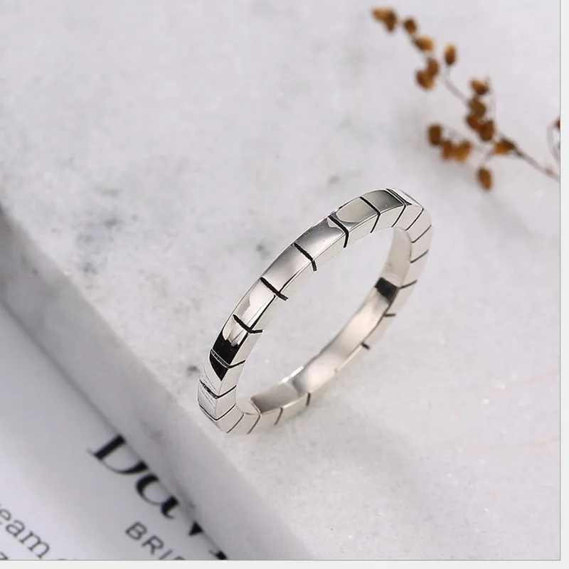 Uglyless Real S 925 Sterling Silver Handmade Engraved Letters Ring Women Rings Beauty is in the eyes of Beholder Proverb Bijoux | Украшения