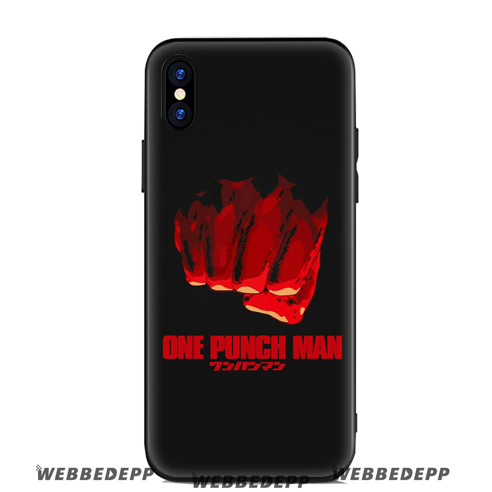 WEBBEDEPP One Punch Man Cartoon Soft Silicone Case for Apple iPhone 11 Pro Xr Xs Max X or 10 8 7 6 6S Plus 5 5S SE TPU |