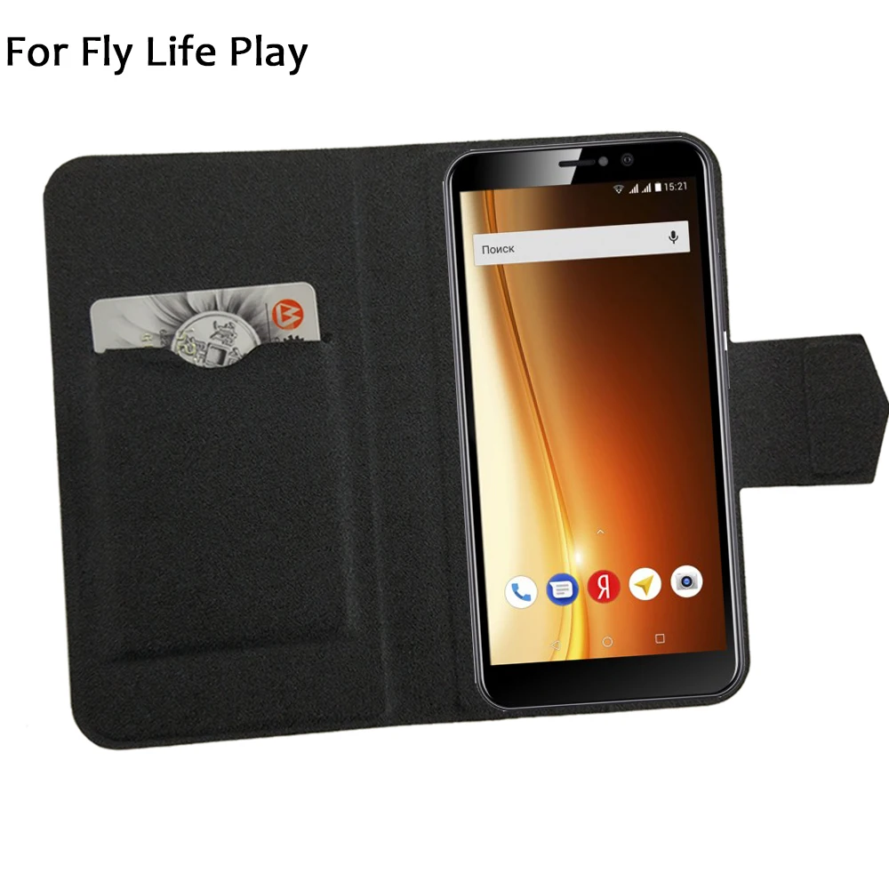 5 цветов Лидер продаж! Кожаный чехол для Телефона Fly Life Play заводская цена защитный