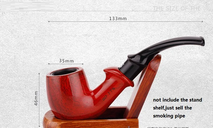 

1 pcs Durable Classic Smoking Pipe with Circulating filter tip Bakelite herb tobacco pipes Tobacco Cigarettes Pipes Gift package