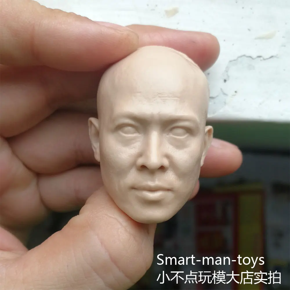 Пустые неокрашенные головы в масштабе 1/6 Jet Li huangfeihong Kungfu star|Игровые фигурки и