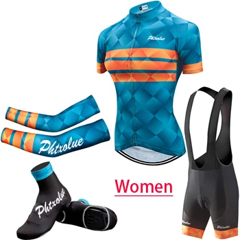 4 in 1 Phtxolue женские майки для велоспорта комплект Майо Ropa Ciclismo горный велосипед одежда для велоспорта комплект для велоспорта - Цвет: 4 in 1