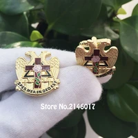10 pairs masonic masonry freemason cufflink scottish rite rose croix cross 32 degree free masons cuff links sleeve button pins