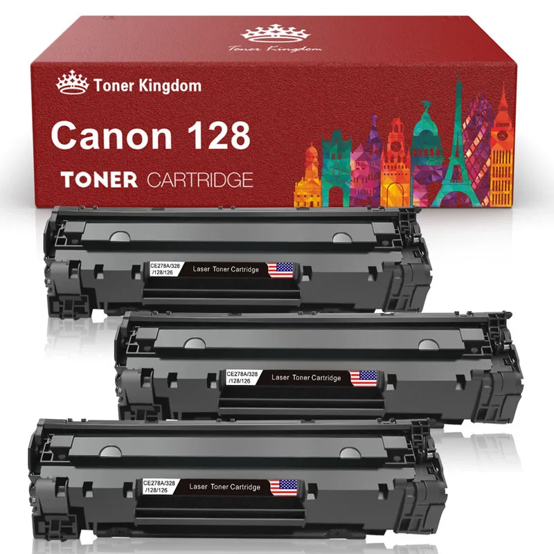 Тонер Королевство 3x Черный CRG128 CRG 128 тонер для Canon образ класс MF4412 MF4420n MF4450 MF4550 MF4890dw
