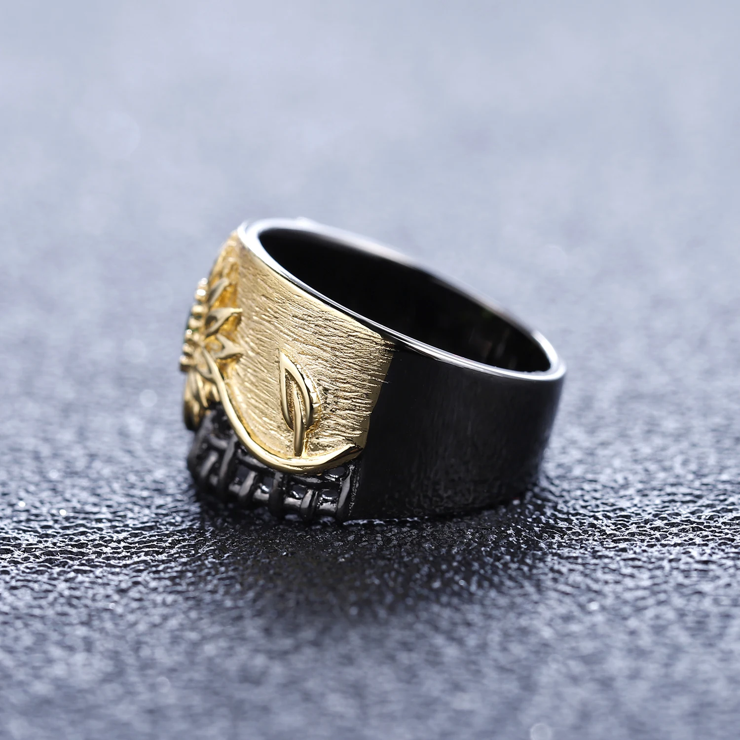 GEM'S балет натуральный аметист драгоценные камни Кольцо стерлингового серебра