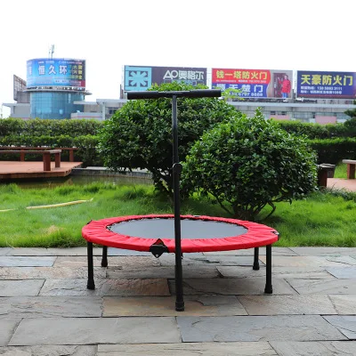 

Folding Trampoline Portable Adjustable Construction Safe Padded Frame Cover Handle For Children Kids adult 150KG