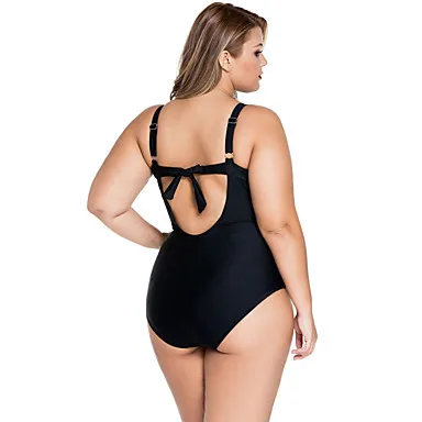 

Women's Black Taupe Underwired Big Girl Monokini