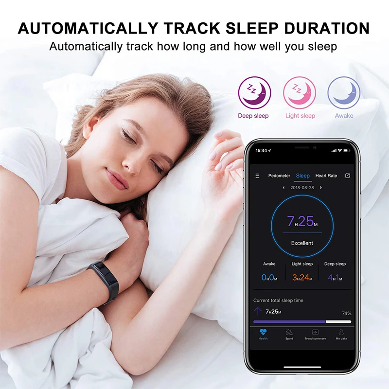 Смарт браслет 115plus с монитором кровяного давления пульсометром фитнес трекером