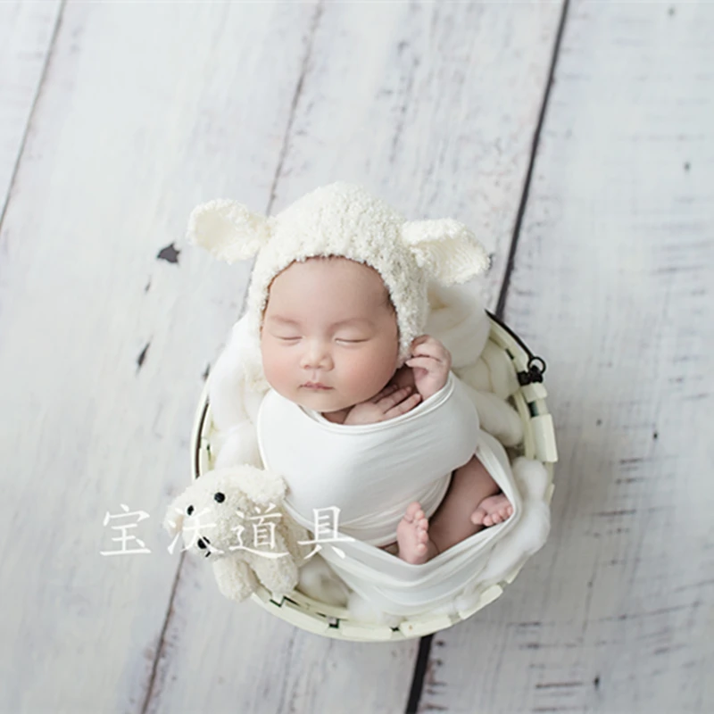 Teddy bear and hat set small handknit newborn new baby softie stuffie toy photo prop bonnet gender neutral - choose a color | Детская