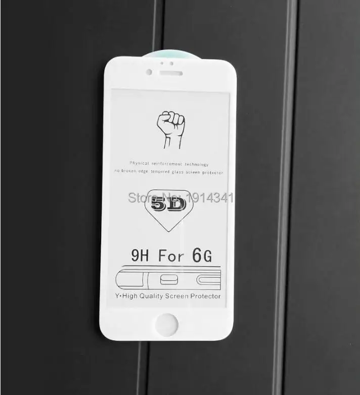 SZAICHGSI 5D полное покрытие закаленное стекло для iPhone 6 7 8 plus X изогнутый край 9H