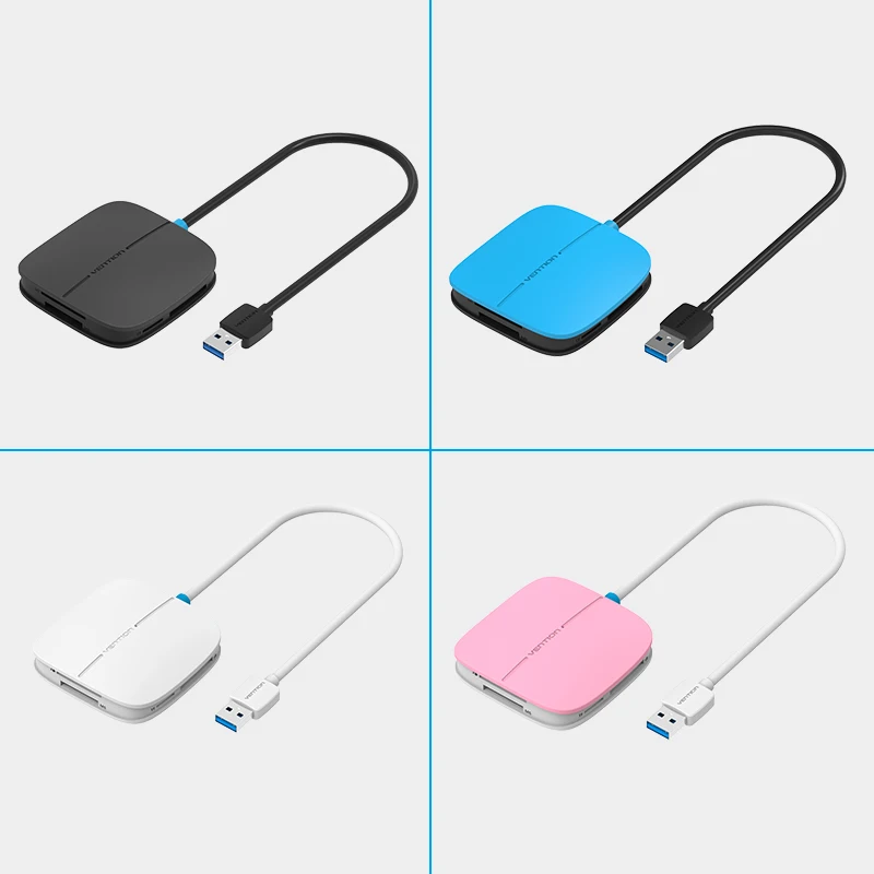USB 3 0 кардридер Vention SD CF MS XD Micro TF кард ридер высокоскоростное устройство для чтения