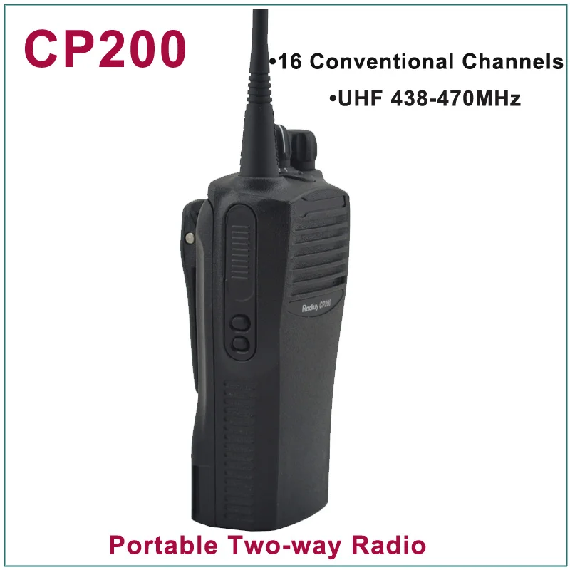 Совершенно новый CP200 UHF 438-470MHz 16 обычных каналов Портативное двухстороннее радио