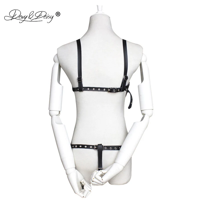 DAVYDAISY женские сексуальные боди из искусственной кожи с открытым бюстом и