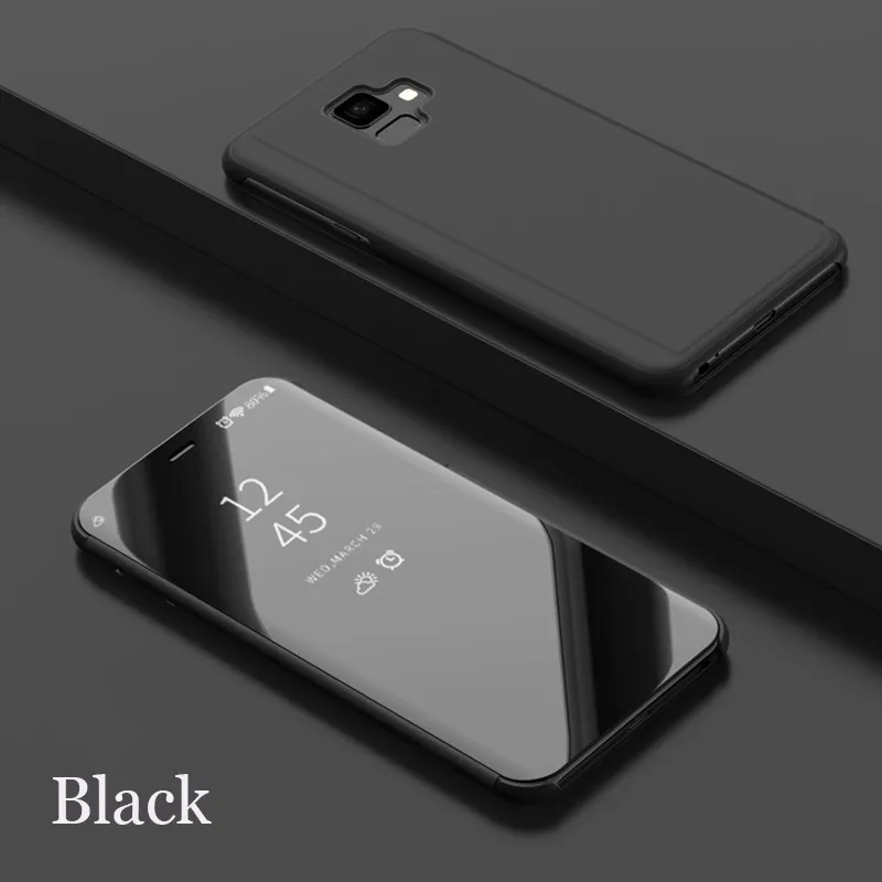 Сенсорный Чехол-подставка чехол для samsung J3 J5 J7 J4 J6 плюс J3 J7 J8 J2pro J7 Max Plus Prime зеркало 360 Полное покрытие