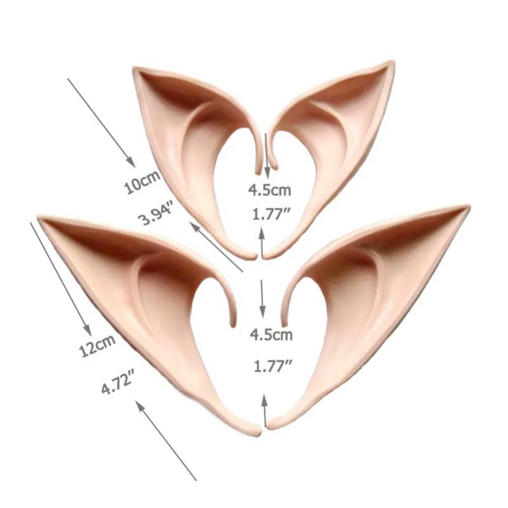 2 пары различных аниме эльф Уши Фея Хэллоуин волшебник колдун Косплей Аксессуары