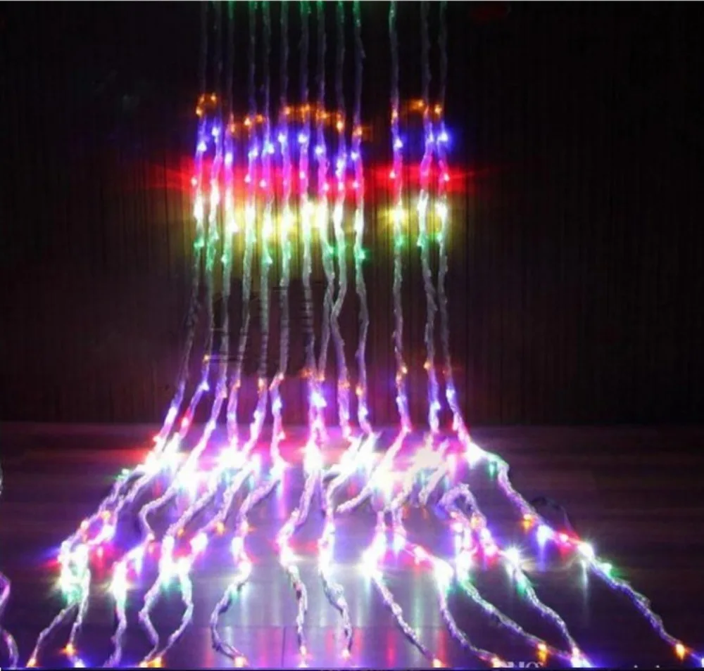 

Led Waterfall String Curtain Light 9m * 3m Water Flow Christmas String Lights
