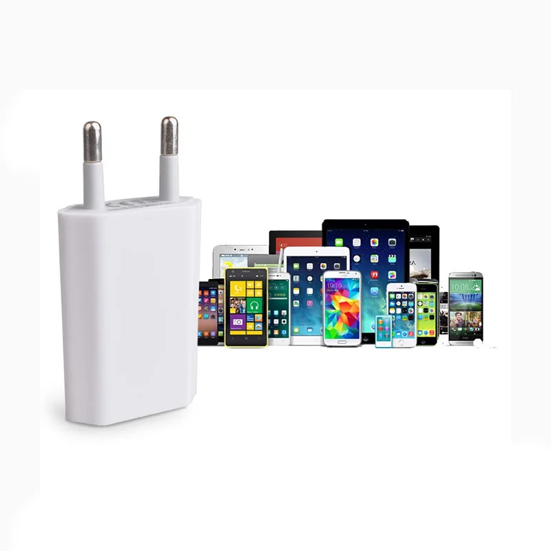 Настенное зарядное устройство с вилкой европейского стандарта 5 В AC Micro USB