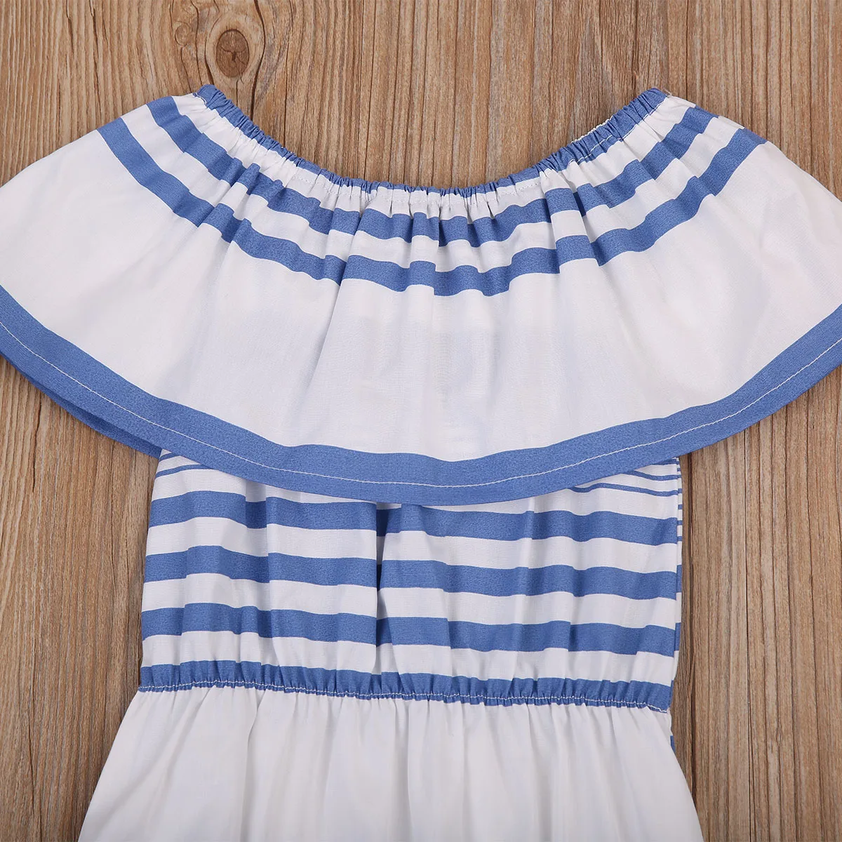 2017 Летний Детский милый кружевной комбинезон в полоску для новорожденных